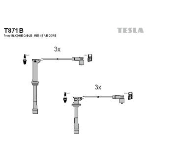 Sada kabelů pro zapalování TESLA T871B