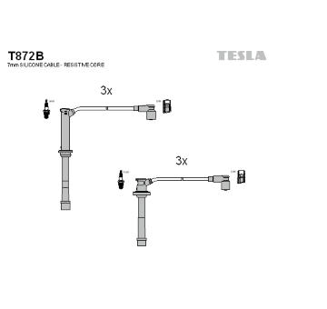 Sada kabelů pro zapalování TESLA T872B