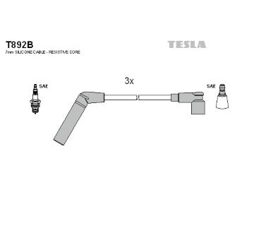 Sada kabelů pro zapalování TESLA T892B