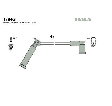 Sada zapaľovacích káblov TESLA T894G