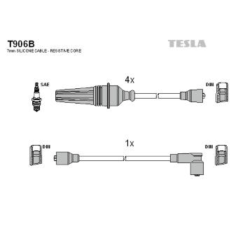 Sada kabelů pro zapalování TESLA T906B