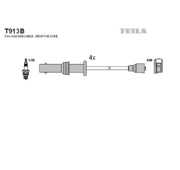 Sada kabelů pro zapalování TESLA T913B