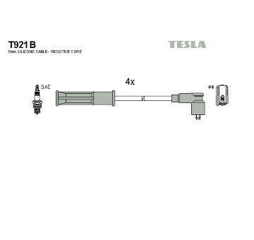 Sada kabelů pro zapalování TESLA T921B