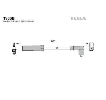 Sada kabelů pro zapalování TESLA T930B