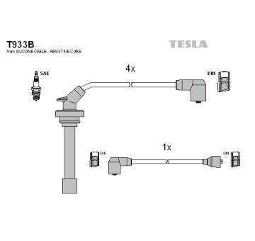 Sada kabelů pro zapalování TESLA T933B