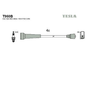 Sada kabelů pro zapalování TESLA T960B