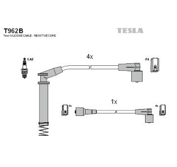 Sada kabelů pro zapalování TESLA T962B