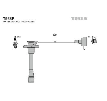 Sada kabelů pro zapalování TESLA T968P