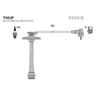 Sada kabelů pro zapalování TESLA T983P