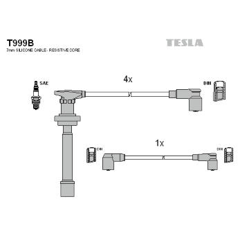 Sada kabelů pro zapalování TESLA T999B