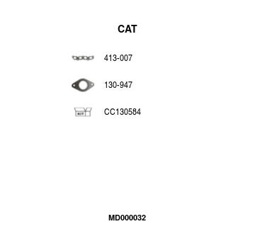 Katalyzator na sbernem potrubi FA1 MD000032