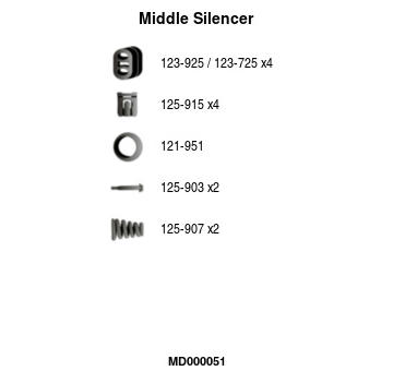 Stredni tlumic vyfuku FA1 MD000051