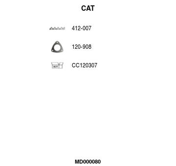 Katalyzator na sbernem potrubi FA1 MD000080