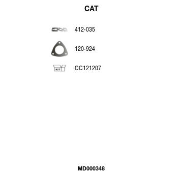 Katalyzator na sbernem potrubi FA1 MD000348