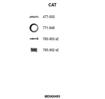 Katalyzator na sbernem potrubi FA1 MD000493