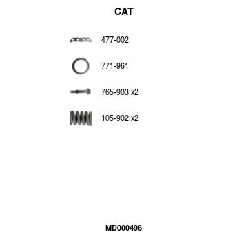 Katalyzator na sbernem potrubi FA1 MD000496