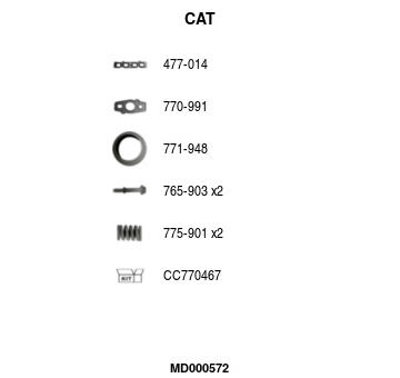 Katalyzator na sbernem potrubi FA1 MD000572