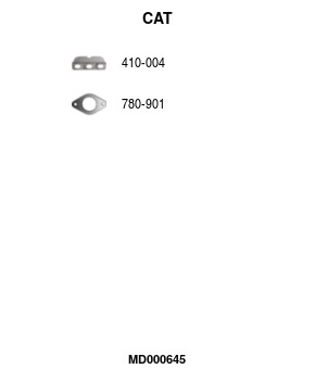 Katalyzator na sbernem potrubi FA1 MD000645
