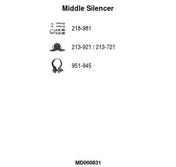 Stredni tlumic vyfuku FA1 MD000831