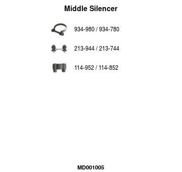 Stredni tlumic vyfuku FA1 MD001005