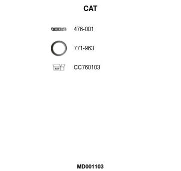 Katalyzator na sbernem potrubi FA1 MD001103