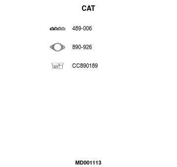 Katalyzator na sbernem potrubi FA1 MD001113