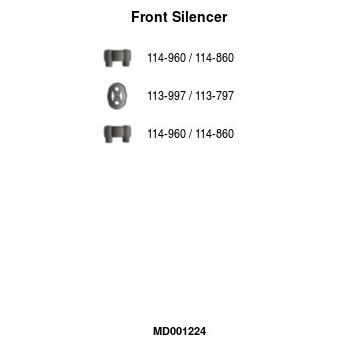 Predni tlumic vyfuku FA1 MD001224