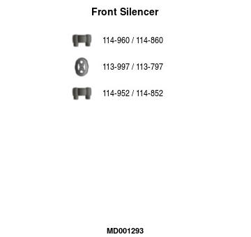 Predný tlmič výfuku FA1 MD001293