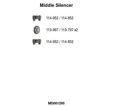 Stredný tlmič výfuku FA1 MD001295