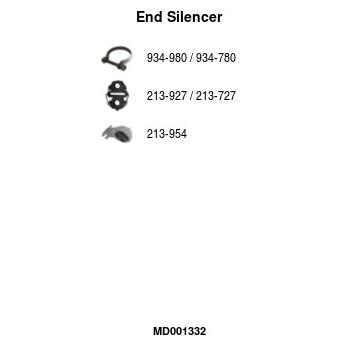 Koncový tlmič výfuku FA1 MD001332