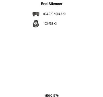 Zadní tlumič výfuku FA1 MD001376