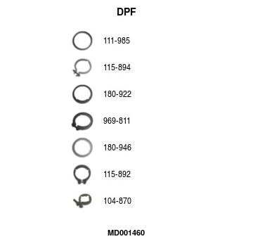 Filtr pevnych castic, vyfukovy system FA1 MD001460