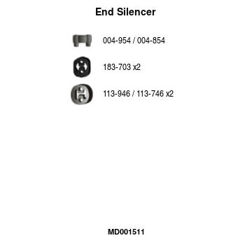 Zadni tlumic vyfuku FA1 MD001511