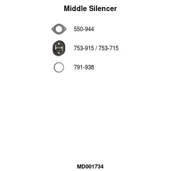 Stredni tlumic vyfuku FA1 MD001734