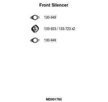 Predný tlmič výfuku FA1 MD001765