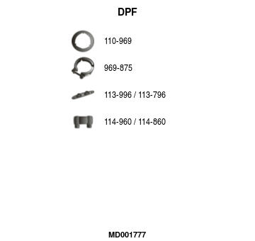 Filtr pevnych castic, vyfukovy system FA1 MD001777