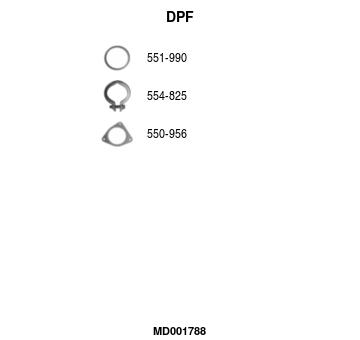 Filtr pevnych castic, vyfukovy system FA1 MD001788