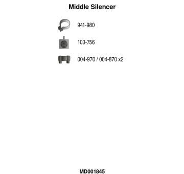Stredni tlumic vyfuku FA1 MD001845