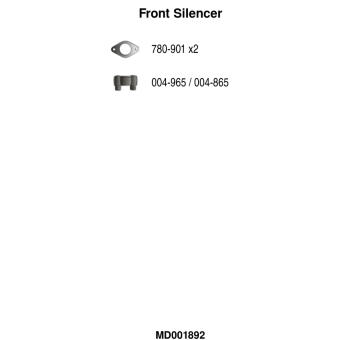 Predný tlmič výfuku FA1 MD001892