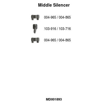 Střední tlumič výfuku FA1 MD001893