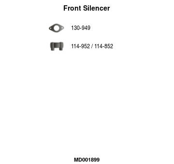 Predný tlmič výfuku FA1 MD001899