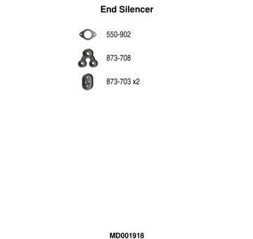 Koncový tlmič výfuku FA1 MD001918