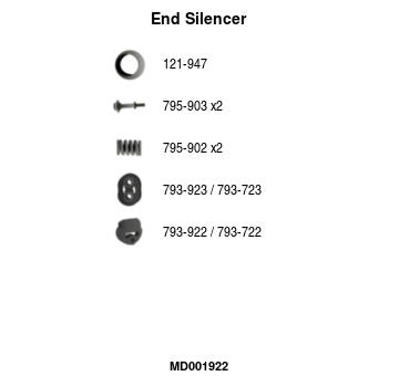 Koncový tlmič výfuku FA1 MD001922