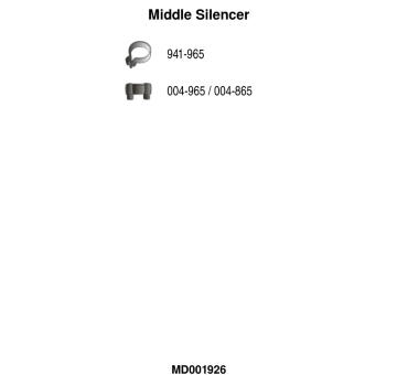 Stredný tlmič výfuku FA1 MD001926