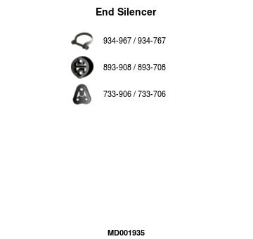 Koncový tlmič výfuku FA1 MD001935