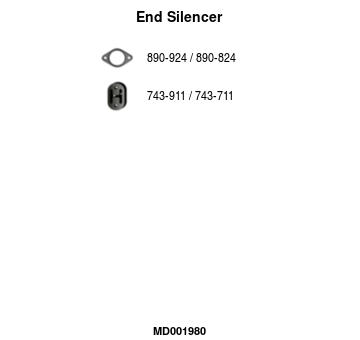 Zadni tlumic vyfuku FA1 MD001980