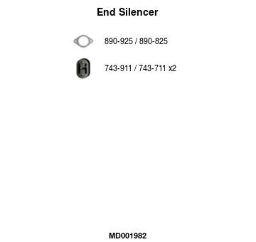 Koncový tlmič výfuku FA1 MD001982