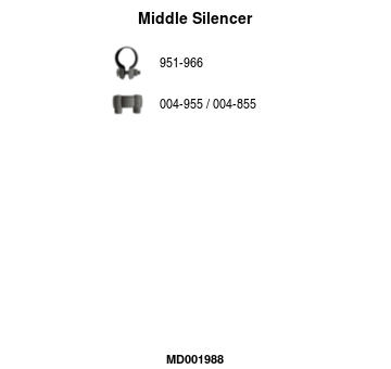 Stredný tlmič výfuku FA1 MD001988