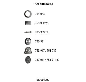 Koncový tlmič výfuku FA1 MD001992