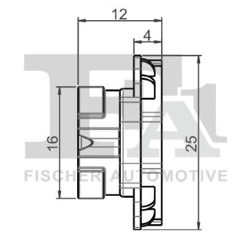 Klip, ozdobna / ochranna lista FA1 11-40161.5